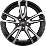RACER WHEELS WAVE Gloss Black Machined Face